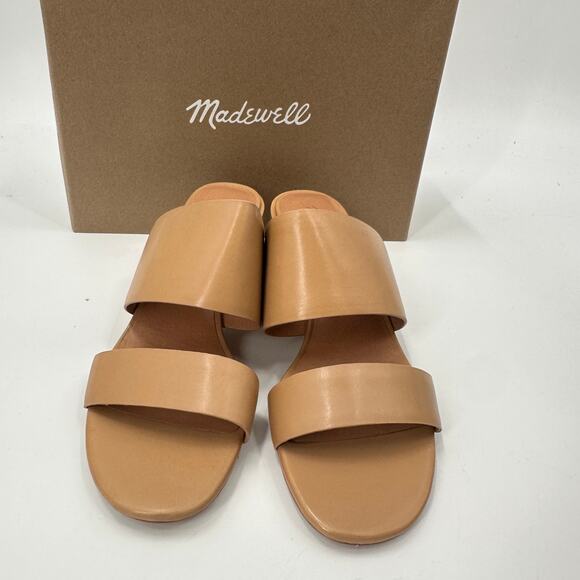 MADEWELL New in Box Keira Mule Sandal in Vintage Beige Leather // 12 - Picture 3 of 13